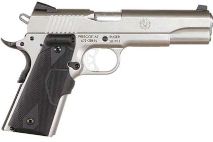 Ruger SR1911 Gen 1 .45 ACP Stainless Defender with Crimson Grip