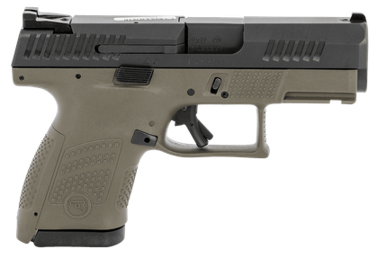 CZ P-10 Sub Compact 9mm DAO Pistol, Black/OD Green, Gen 1