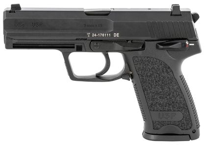 HK USP9 V1 9mm Elite DA/SA Pistol - 4.25" Barrel, 10rd, Black Finish