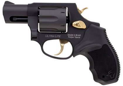 Taurus 856 Ultra Lite .38 Special Revolver - Compact Black & Gold 6-Shot