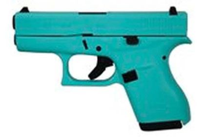Glock G42 Gen 5 Compact .380 ACP Pistol, Eggshell Blue Finish