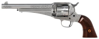 Taylors 1875 Army Outlaw .45 Colt Revolver - White Engraved Classic