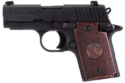 Sig Sauer P938 Texas Subcompact 9mm – Redwood Grip, Nitron Finish