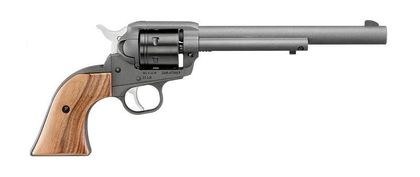 Ruger Wrangler .22 LR 7.5" Cobalt Single-Action Revolver - Walnut Grip