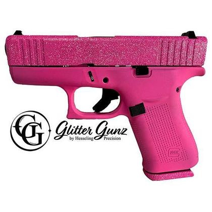 GLOCK 43X Pink Glitter 9mm - Stylish Compact Semi-Auto Pistol
