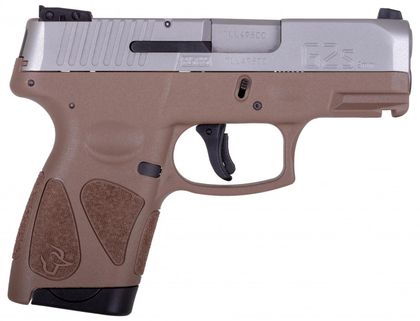 Taurus G2S Gen 1 Compact 9mm Pistol - Coyote Brown, Stainless Finish