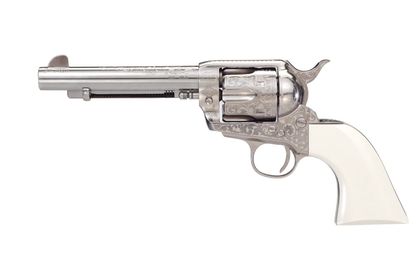 Taylor's 1873 Outlaw Legacy Nickel .357 Mag Revolver, 5.5" Barrel