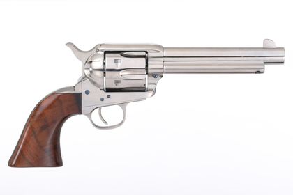Taylors & Co. 1873 Cattleman Master .45 Colt Revolver, Nickel Elegance