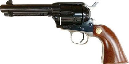 Cimarron Pistoleer .357 Mag 4.75" SAO Blued Walnut Grip Revolver