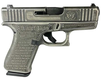 Glock 43X Gen4 "Trump" Grey 9mm Compact Pistol - Custom Safe Action