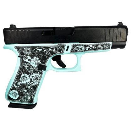 Glock 48 Gen 5 Tiffany Paisley 9mm Pistol - Stylish Precision Defender