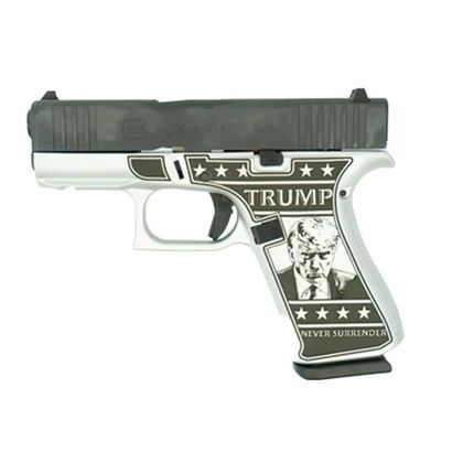 Glock 43X Custom Gen 1 "Trump Mug Shot" 9mm Slimline Pistol