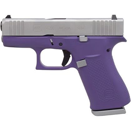 Glock 43X Gen 5 Compact 9mm - Bright Purple Concealed Carry Handgun