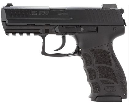 HK P30 V3 9mm Night Sight Tactical Polymer Pistol - Black
