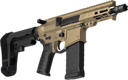 CMMG Banshee MK4 5" 5.7x28mm Tactical Pistol - Coyote Tan