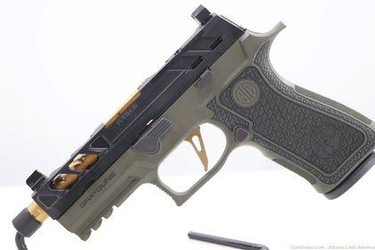 Fostech Drone Predator 9mm Gen 1 Pistol - Green/Black, 4.5" Barrel, 17 Rds