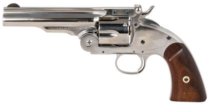 Taylors Schofield .45 Colt Nickel 5" Top Break Revolver - Classic Series
