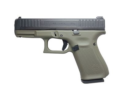 Glock G44 Gen 1 .22LR Compact Pistol - OD Green, 10rd, Lightweight