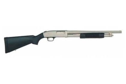 Mossberg 500 Mariner Silver 12-Gauge Pump Shotgun, Marinecote Finish