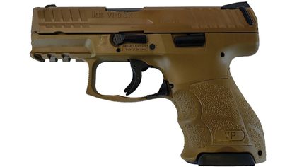 HK VP9SK Gen 1 Compact 9mm Pistol - FDE Night Sights & Ergonomic Grip