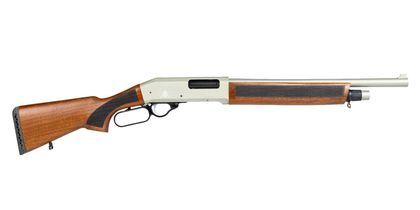 Black Aces Tactical Pro L Gen 1 Lever Action 12G Shotgun - Walnut/Silver