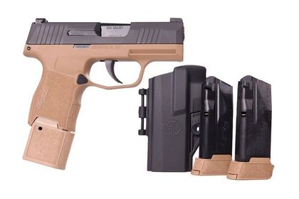 SIG Sauer P365 Gen 1 Compact 9mm, 15-Rd, Coyote Brown EDC Pistol