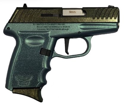 SCCY DVG1 Gen 1 9mm Compact Pistol - Gold & Blue, Concealed Carry
