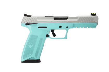 Ruger-57 TALO 5.7x28mm Pistol, Turquoise Cerakote, Gen 1