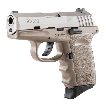 SCCY CPX-2 9mm Compact DAO Pistol - Stainless/Flat Dark Earth