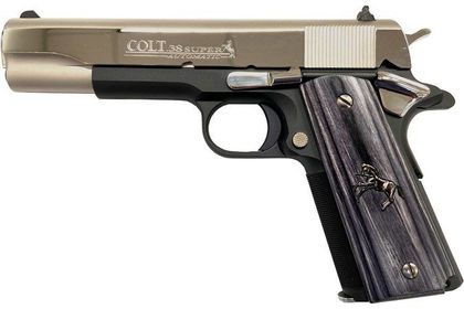 Colt JAL Dark Horse Gen 1 .38 Super Nickel 5" Semi-Auto Pistol