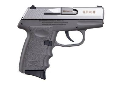 SCCY CPX-3 .380 ACP DAO Pistol - Sniper Gray, 10+1 Compact Carry