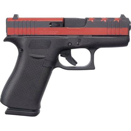 GLOCK G43X Gen 1 Red-Black 9mm Compact Semi-Auto Pistol
