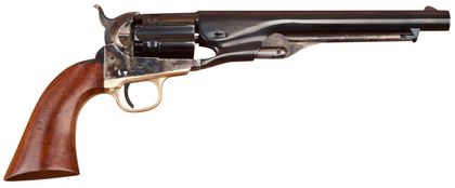 Cimarron 1860 Army .44 Blued Revolver - 8" Barrel, Walnut Grip