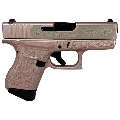 Glock 43 Gen 1 "Elegance & Power" 9mm Rose Gold Semi-Automatic Pistol