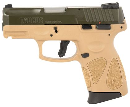 Taurus G2C 9mm Compact Pistol Gen 1 - Coyote Tan, 12+1 Capacity
