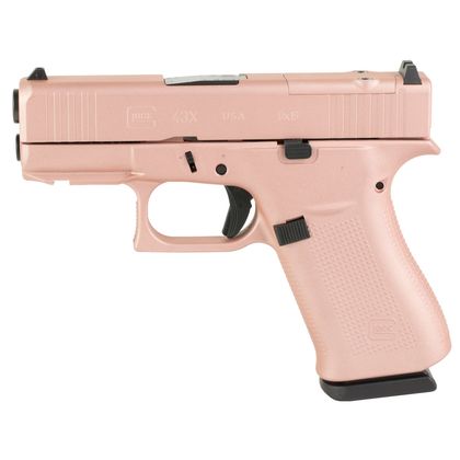 Glock 43X Rose Gold Gen 1: Elegant 9mm Sub-Compact, 10-Round Pistol