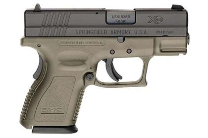 Springfield XD-40 Subcompact .40 S&W Pistol - Olive Drab Green 9-Rd
