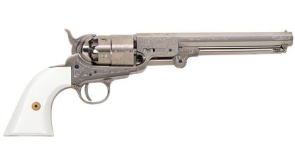 Traditions 1851 Navy .44 Cal Nickel Engraved Revolver