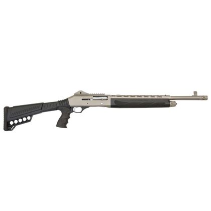 Dickinson AK Tactical Gen 1: 12 Ga Semi-Auto Shotgun, Silver Marinecote