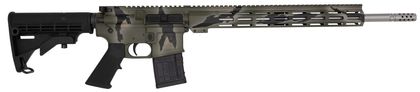 GLFA AR-15 Gen 1 .450 Bushmaster Camo Rifle - Pursuit Green Cerakote