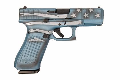 GLOCK G45 Gen5 9mm | Blue Titanium Flag | 17rd Compact Crossover