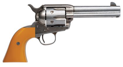 Cimarron Hollywood Rooster .45LC Revolver - Orange Grip, 4.75" Barrel