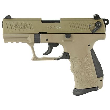 Walther P22 Gen 1 FDE .22LR 3.4" Double Action Compact Pistol