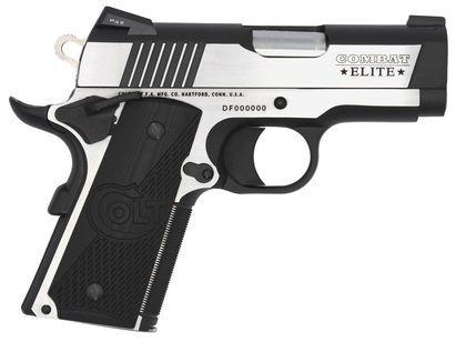 Colt 1911 Elite Defender Gen 1 - Compact 9mm Two-Tone Night Sight Pistol