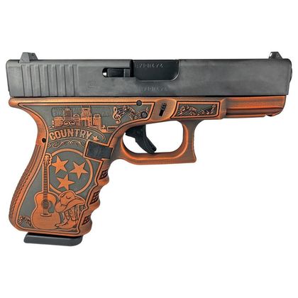Glock 19 Gen 3 "TN Blaze" Custom 9mm Handgun - Distressed Orange Finish