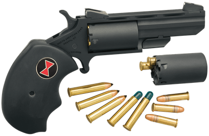 NAA Black Widow .22LR Gen 1 Compact Revolver - 2" Barrel, Stainless Finish