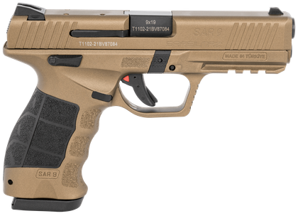 SAR9 Bronze Gen 1 9mm DAO Pistol - 4.4" Barrel, 17-Round Capacity