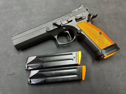 CZ 75 Tactical Sport Orange Gen 1 - 9MM, 20 Rds, Fiber Optic Precision