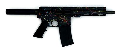 Great Lakes Gen 1 AR-15 .223 Wylde Pistol 7.5" Cerakote Splatter