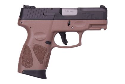 Taurus G2C Gen 1 9mm Compact Pistol, 12-Round, Black/Coyote Brown